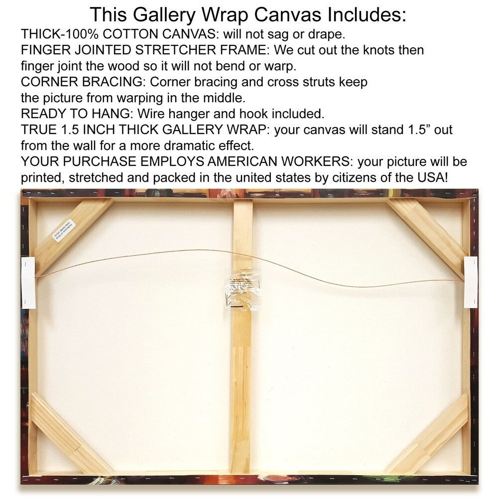 Colorful Life Giclee Print by Carolyn Cochrane - Gallery Wrapped Canvas Wall Art for Living Room, Bedroom & Office Decor