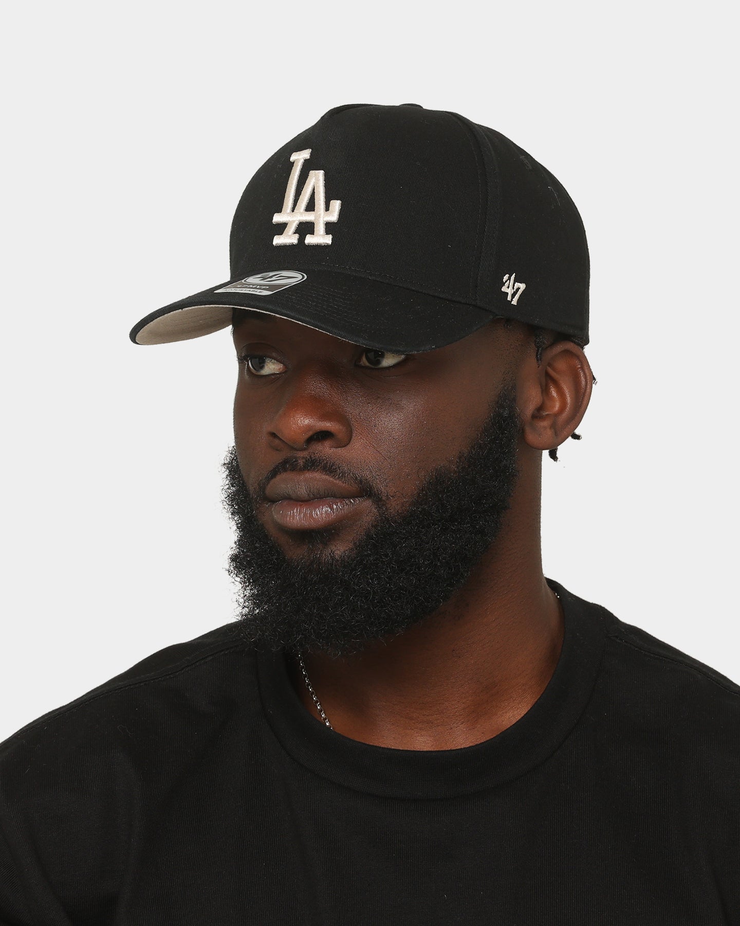 47 Brand Los Angeles Dodgers MVP Replica Snapback Hat - Black/Bone Adjustable Baseball Cap for Men & Women - Perfect for Game Day, Sports Events & Casual Wear