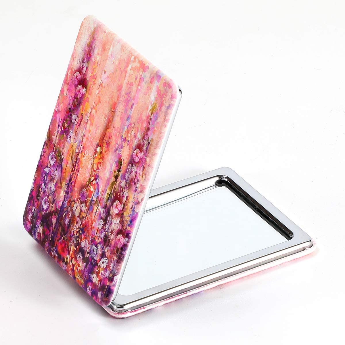 Kshavi Mini Cute Rectangular Pocket Mirror - Portable Travel Makeup Mirror for Women, Girls | Perfect for Outdoor, Travel, Purse & Vanity Use