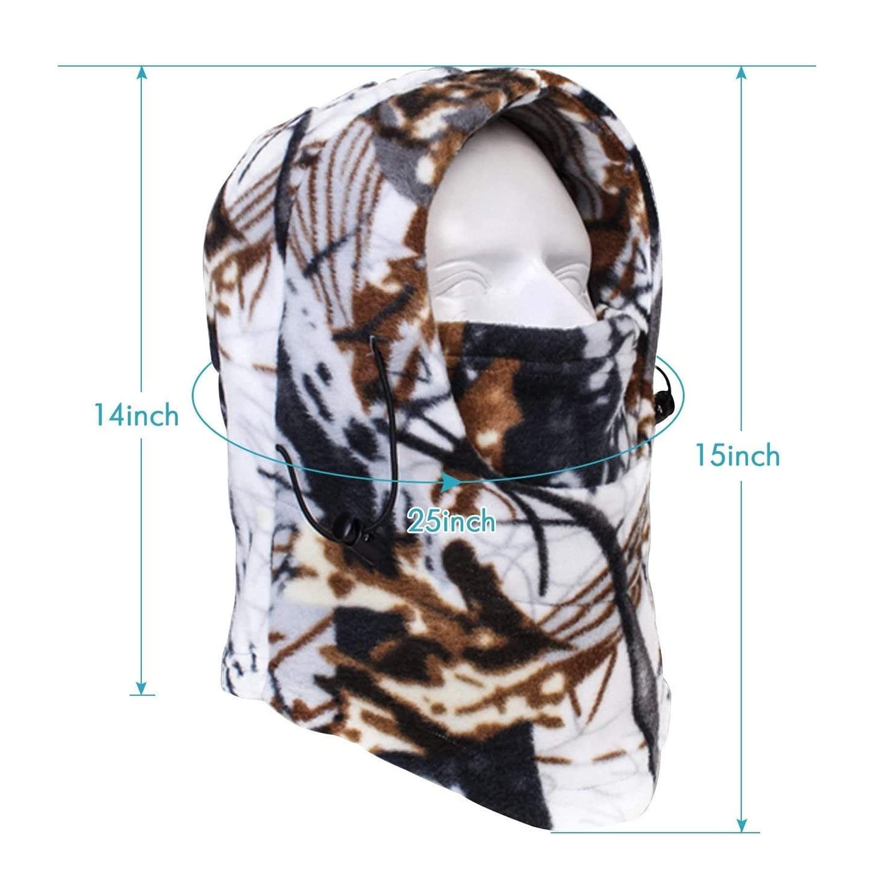 Your Choice Hunting Face Mask - Camo Balaclava for Cold Weather | Warm Winter Hunting Gear for Men & Women | Perfect for Hunting, Skiing, and Outdoor Adventures