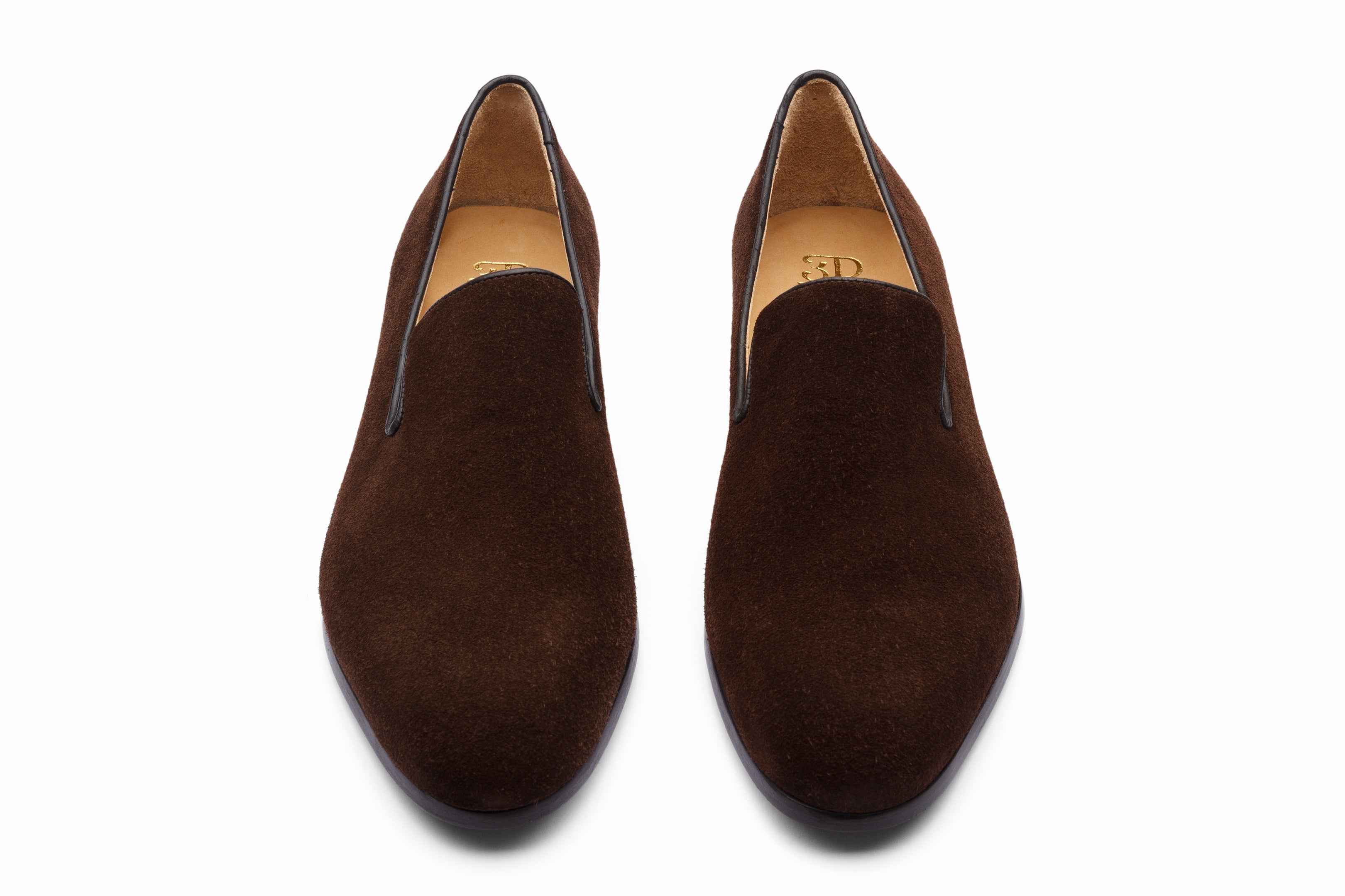 Brown Suede Venetian Loafers for Men - Comfortable Slip-On Dress Shoes for Office, Casual & Travel