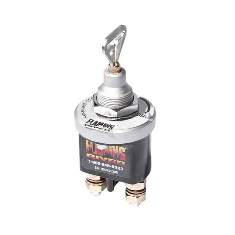 Flaming River FR1009 Big Switch Battery Disconnect with Removable Key - Heavy Duty Battery Cut Off Switch for Cars, Trucks & Boats - Perfect for Vehicle Storage & Security