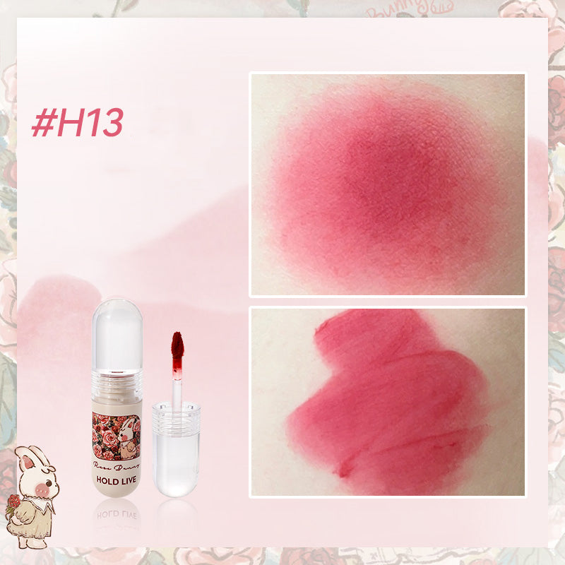 HOLD LIVE Bunny Garden Velvet Lip Cream - Long Lasting Matte Liquid Lipstick, Hydrating Non-Drying, Vegan & Cruelty Free - Perfect for Daily Wear, Parties & Special Occasions