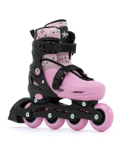 SFR Plasma Inline Skates for Adults - Black & Pink Rollerblades for Men & Women - Perfect for Outdoor Fitness, Roller Hockey & Recreational Skating