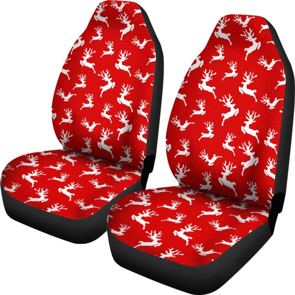 Best Christmas Reindeer Car Seat Covers - Perfect Holiday Gift for Car Lovers (210601) | Great for Winter Road Trips & Festive Decorations