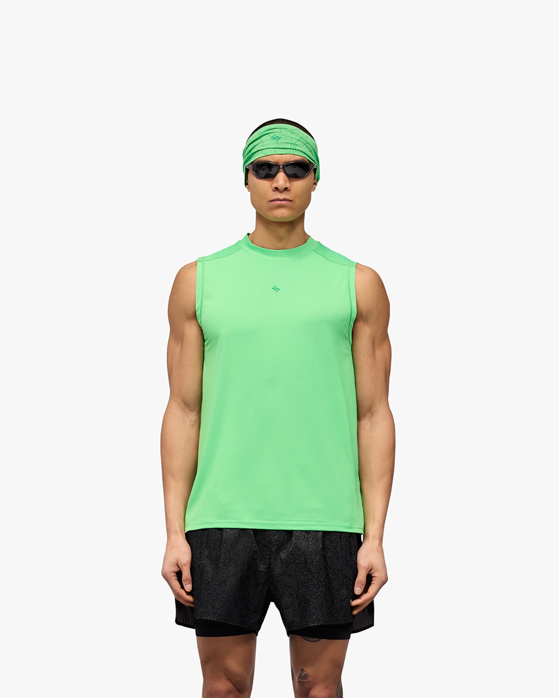 247 Contour Run Tank - Lightweight Performance Running Top for Women | Speed Green | Perfect for Gym, Yoga & Outdoor Sports