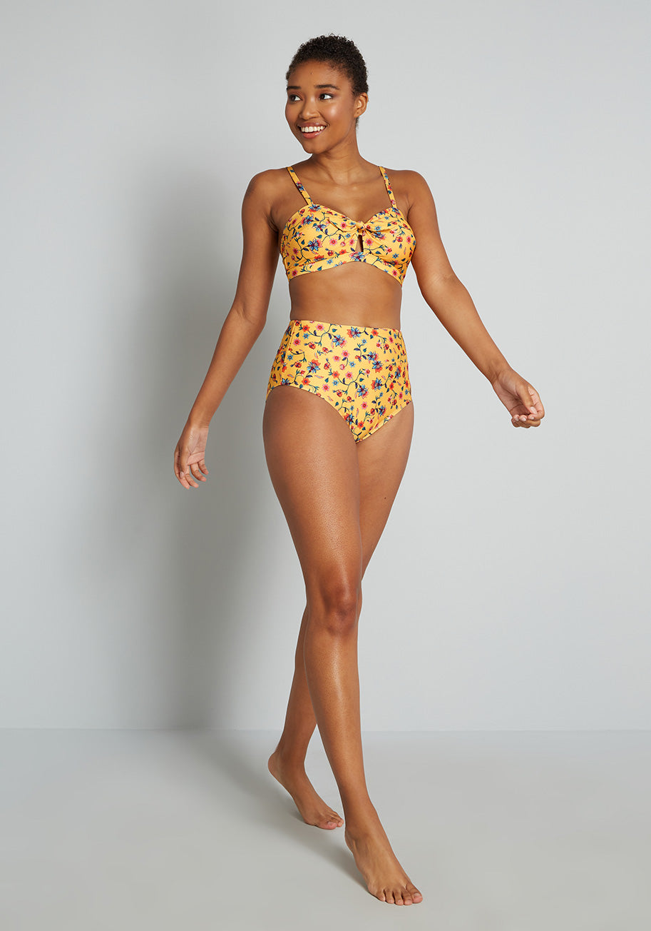 Santa Barbara Saturdays Bikini Top - Women's Swimwear for Beach & Pool - Perfect for Summer Vacations, Surfing & Sunbathing