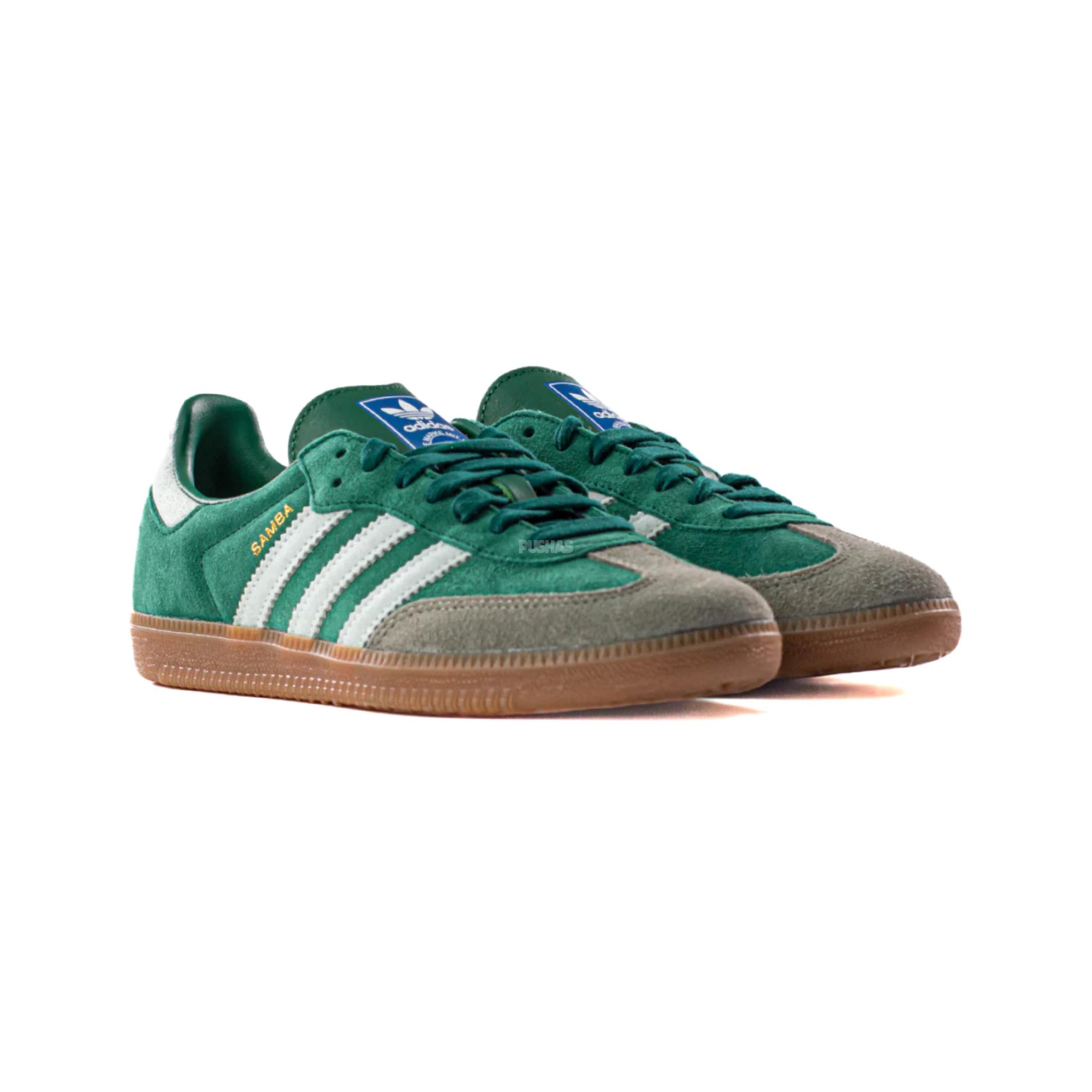 Adidas Samba OG Sneakers - Collegiate Green & Gum Grey Toe (2023) | Classic Retro Running Shoes for Men & Women | Perfect for Casual Wear, Street Style & Everyday Comfort