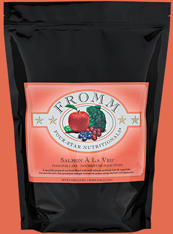 Fromm Four Star Nutritionals Salmon a la Veg Grain-Free Dry Cat Food - High Protein, Natural Ingredients for Adult Cats - Perfect for Indoor & Outdoor Cats - Local Pickup Only