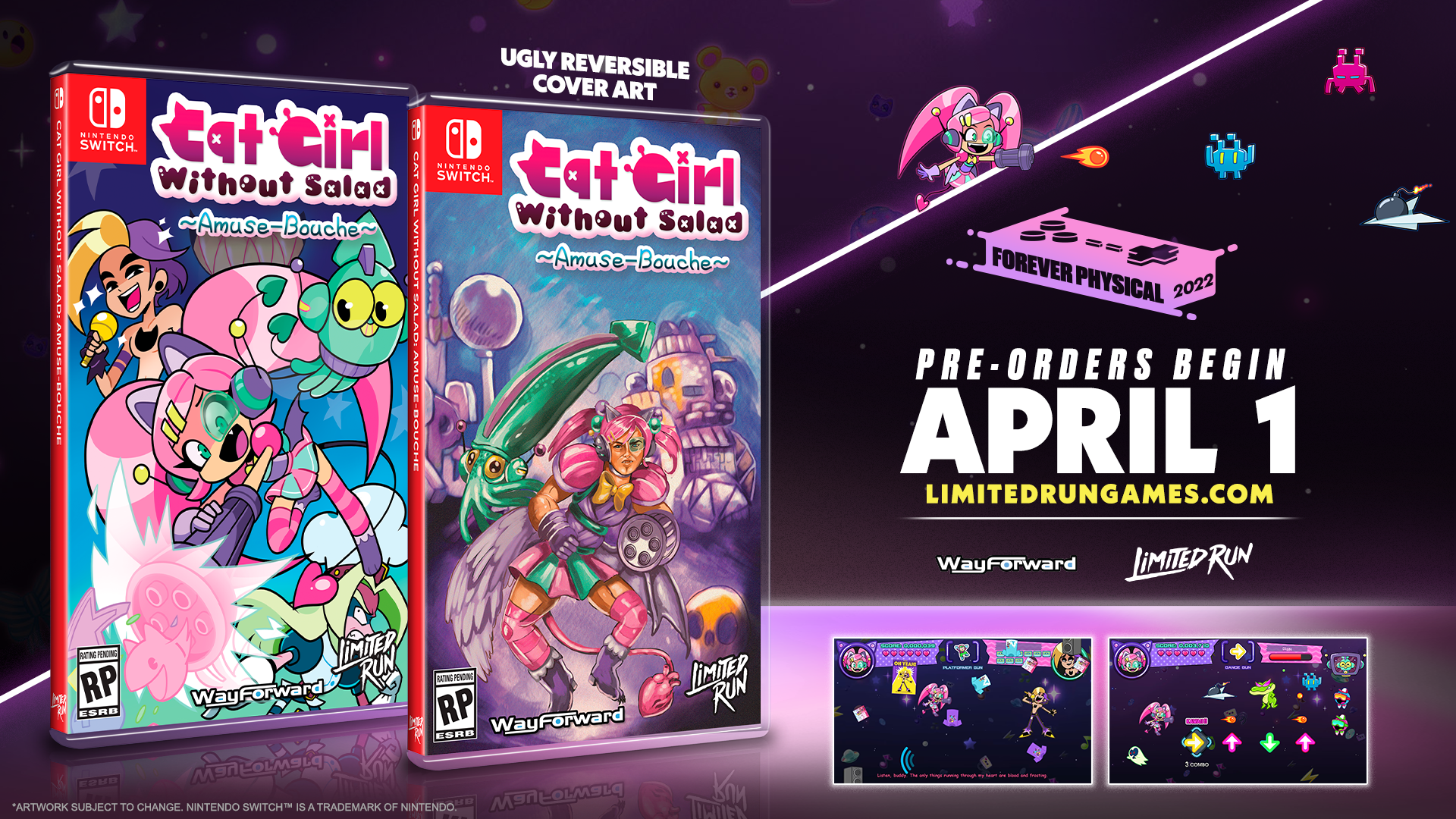 Limited Run #145: Cat Girl Without Salad: Amuse Bouche - Nintendo Switch Game | Collectible Edition for Gamers & Anime Fans | Perfect for Gaming Nights & Collector's Displays