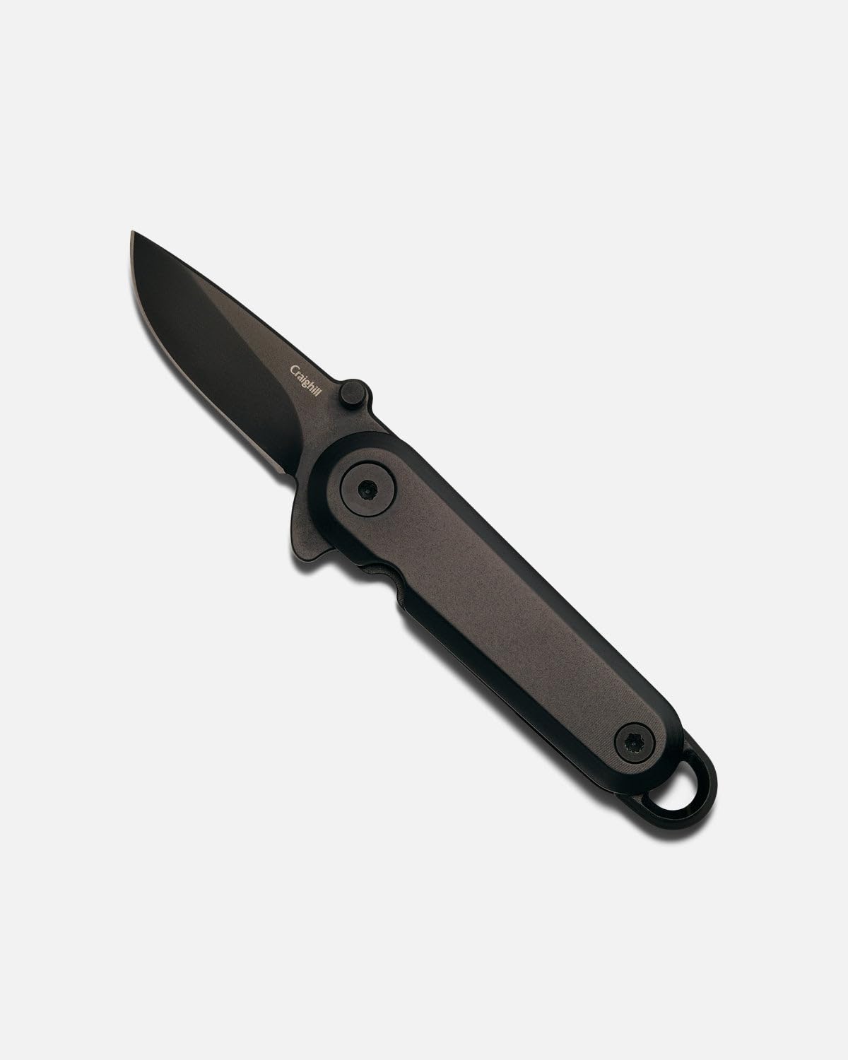 Craighill Lark Knife - Compact Folding Pocket Knife with Flipper Mechanism & Keyring | EDC Essential for Everyday Carry | 12C27 Stainless Steel Blade (1oz, Vapor Black) | Perfect for Camping, Hiking & Daily Tasks