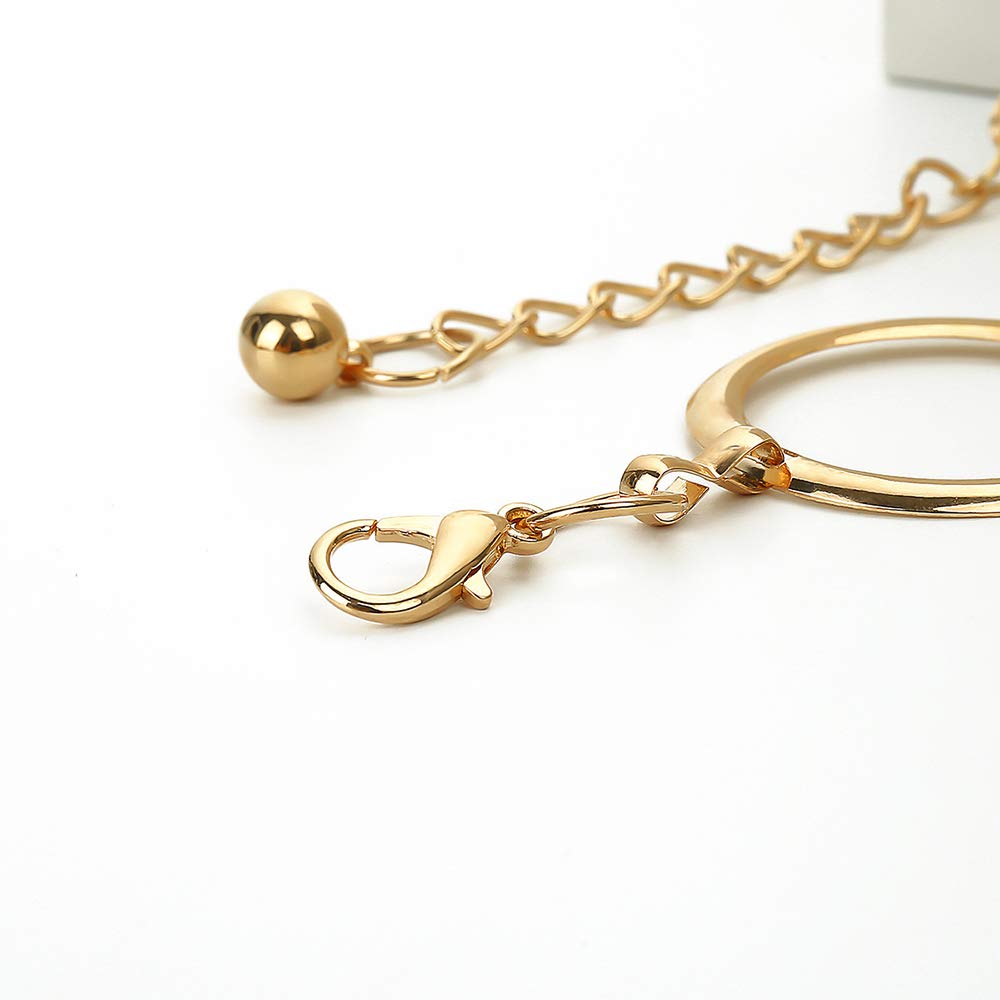 Juland Adjustable Alloy Waist Chain for Women - Gold Ring Buckle Body Jewelry for Jeans & Dresses | Perfect for Parties, Weddings & Fashion Accessories