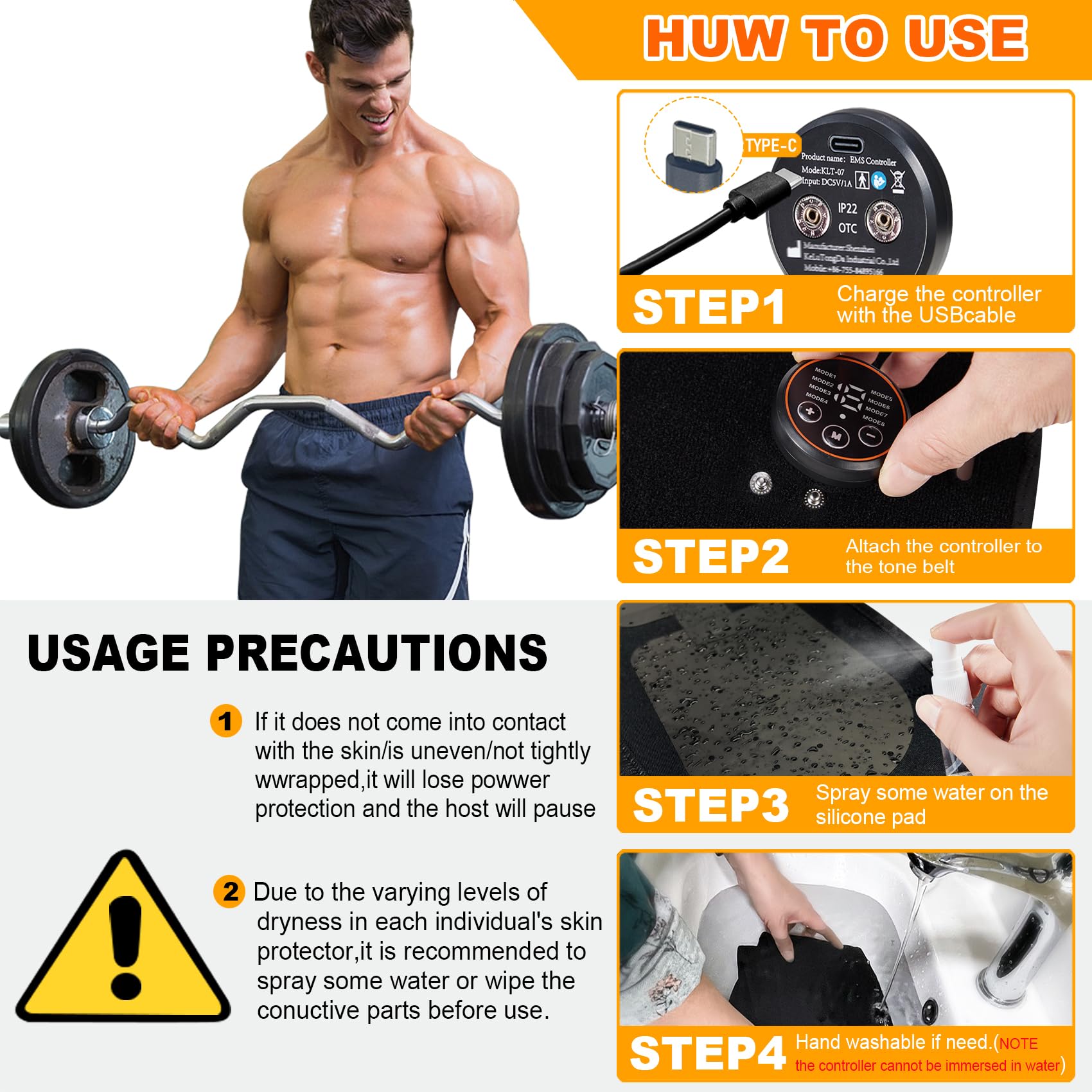 FDA Cleared ABS Stimulator - EMS Electronic Muscle Toner for Abdominal Training | Relieve Muscle Fatigue & Improve Core Strength | Home Gym & Physical Therapy Use