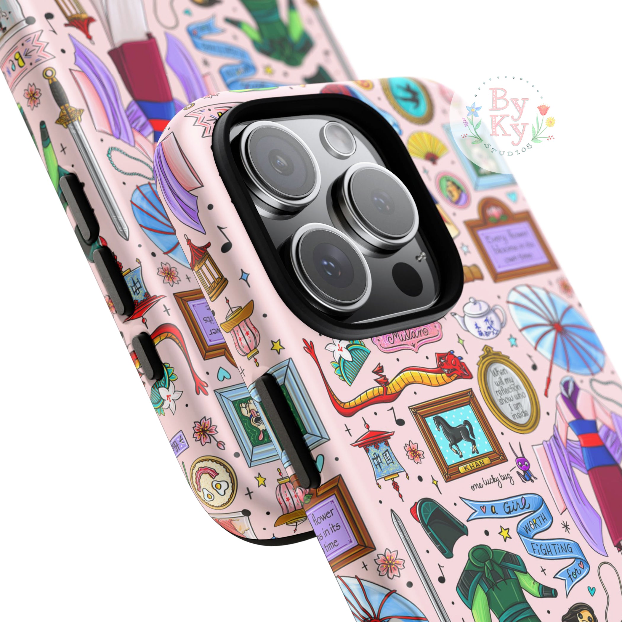 Disney Mulan Princess Inspired Durable Shockproof Phone Case for iPhone & Samsung - Perfect for Kids, Teens, and Disney Fans (Gaming, School, Travel Protection)