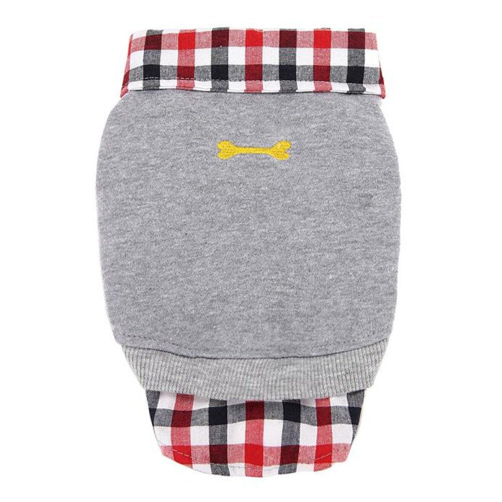 Wake Up Pet Dog Clothes - Soft & Warm Plaid Polar Fleece Winter Coat for Small Medium Large Dogs - Perfect for Cold Weather Walks and Indoor Comfort