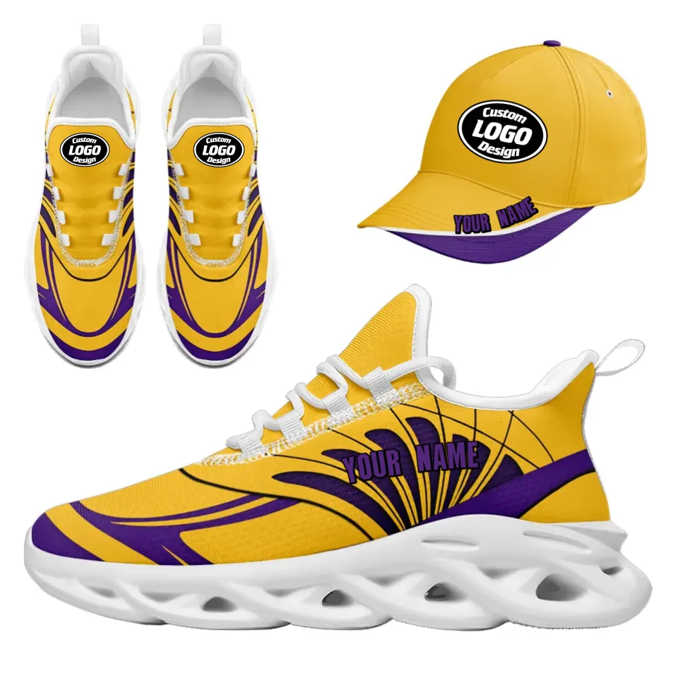 Custom Maxsoul Sneakers & Hat Combo - Personalized Athletic Shoes & Apparel Set for Gifts, Brand Promotions, Fan Festivals & Events - Perfect for Sports Enthusiasts, Streetwear Fashion & Casual Outings