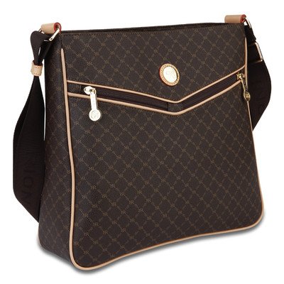 Premium Leather Messenger Bag for Men & Women - Stylish Brown Crossbody Shoulder Bag - Perfect for Work, Travel & Everyday Use