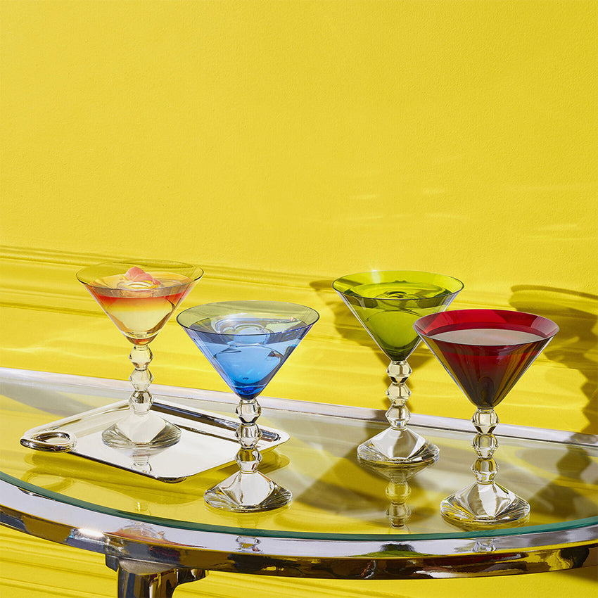 Premium Baccarat Vega Martini Clear Glass Set - 2-Piece Elegant Cocktail Glasses for Martini, Champagne & Cocktails - Perfect for Parties, Weddings & Home Bars