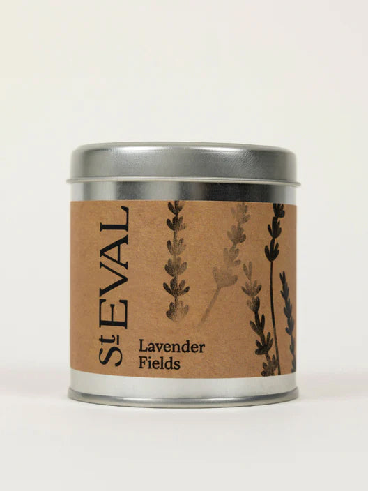 St. Eval Lavender Fields Scented Candle in Tin - Perfect for Relaxation, Aromatherapy & Home Decor