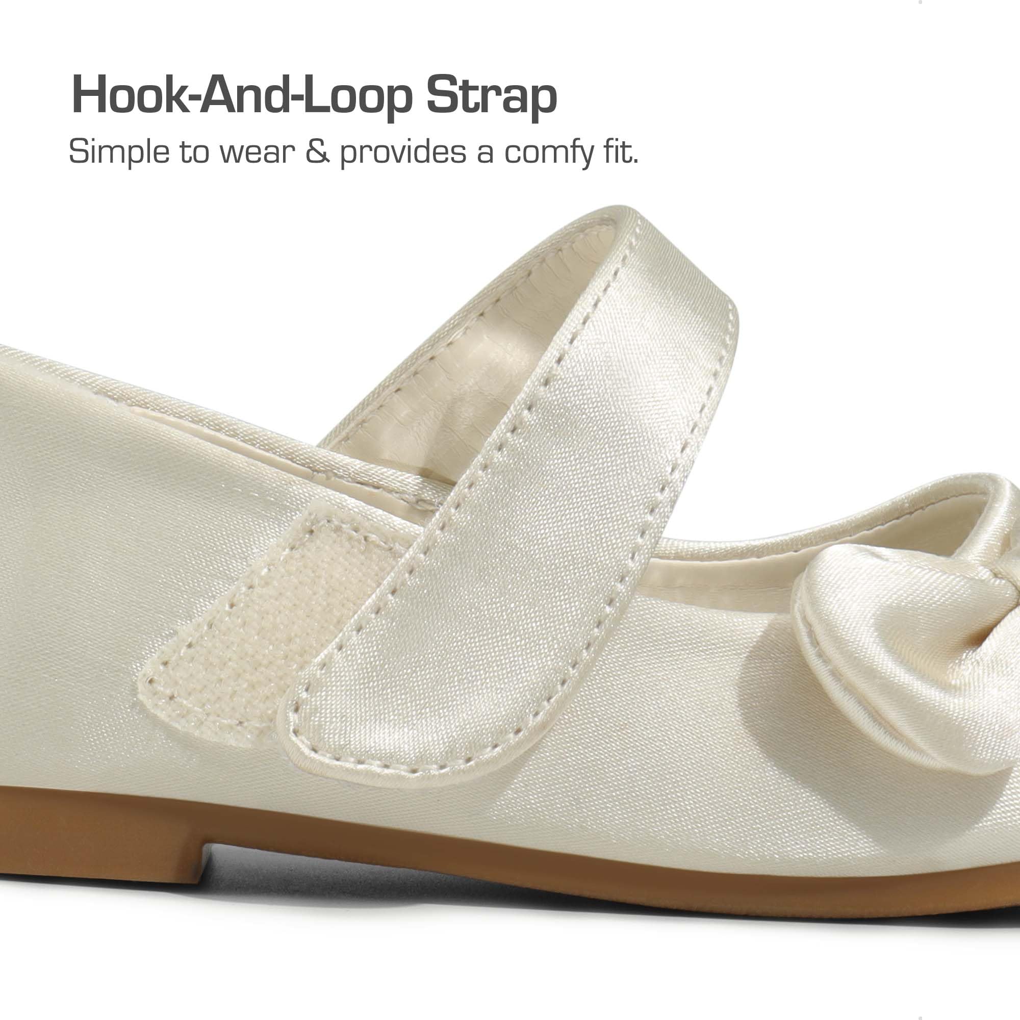 DREAM PAIRS Toddler Girls Mary Jane Flats - Side Bow Ballet Shoes for Toddlers & Little Girls | Perfect for Weddings, Parties, School & Special Occasions