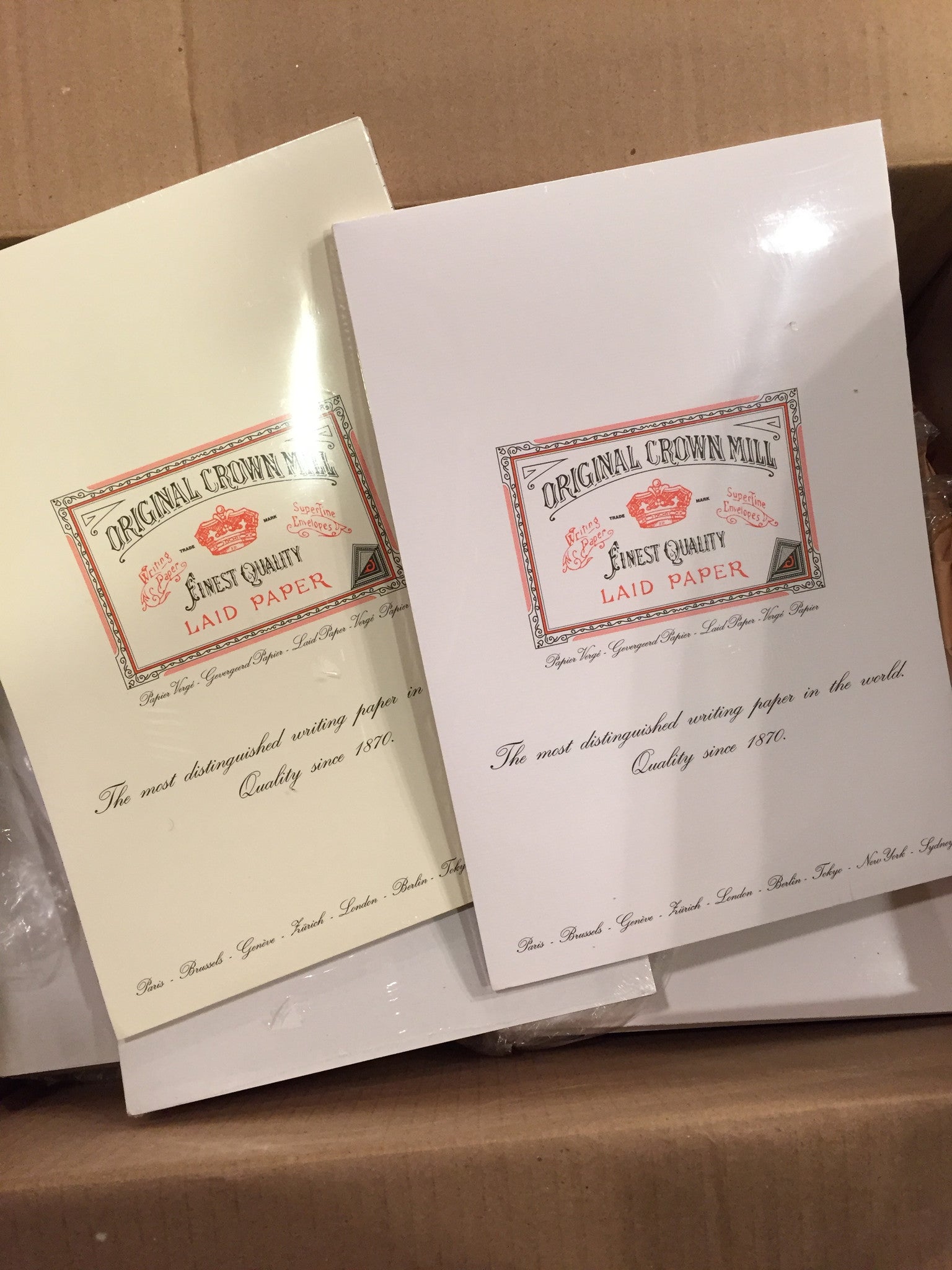 Original Crown Mill Premium Laid Paper Pad - A4 Size (8.27