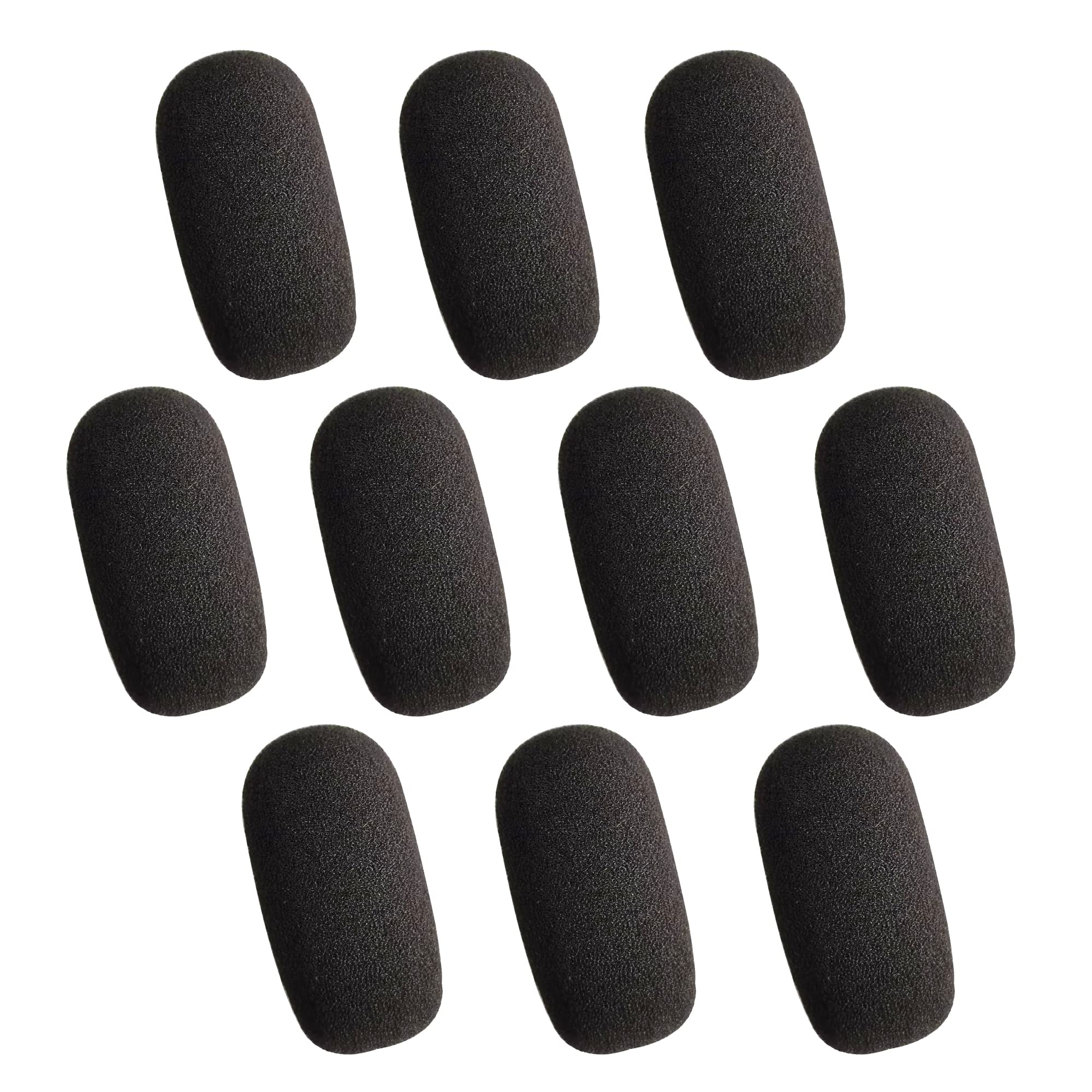 10-Pack Mini Foam Windscreens for Microphones - High-Density Lavalier Mic Covers for Noise Reduction - Perfect for Podcasting, Streaming, and Voice Recording