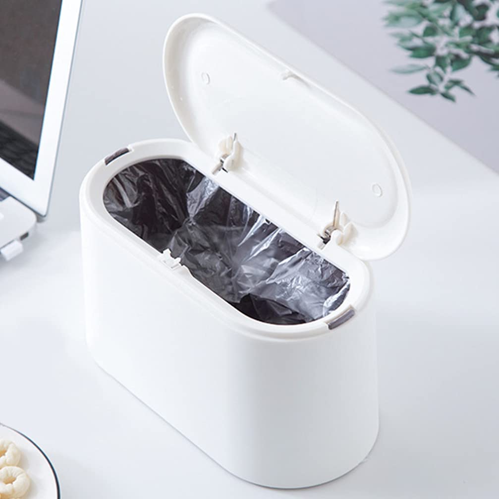 1pc Small Desktop Trash Can - Mini Table Waste Bin for Office, Home & Kitchen - Compact Garbage Can for Paper, Snacks & Small Waste - Perfect for Desk, Counter & Workspace