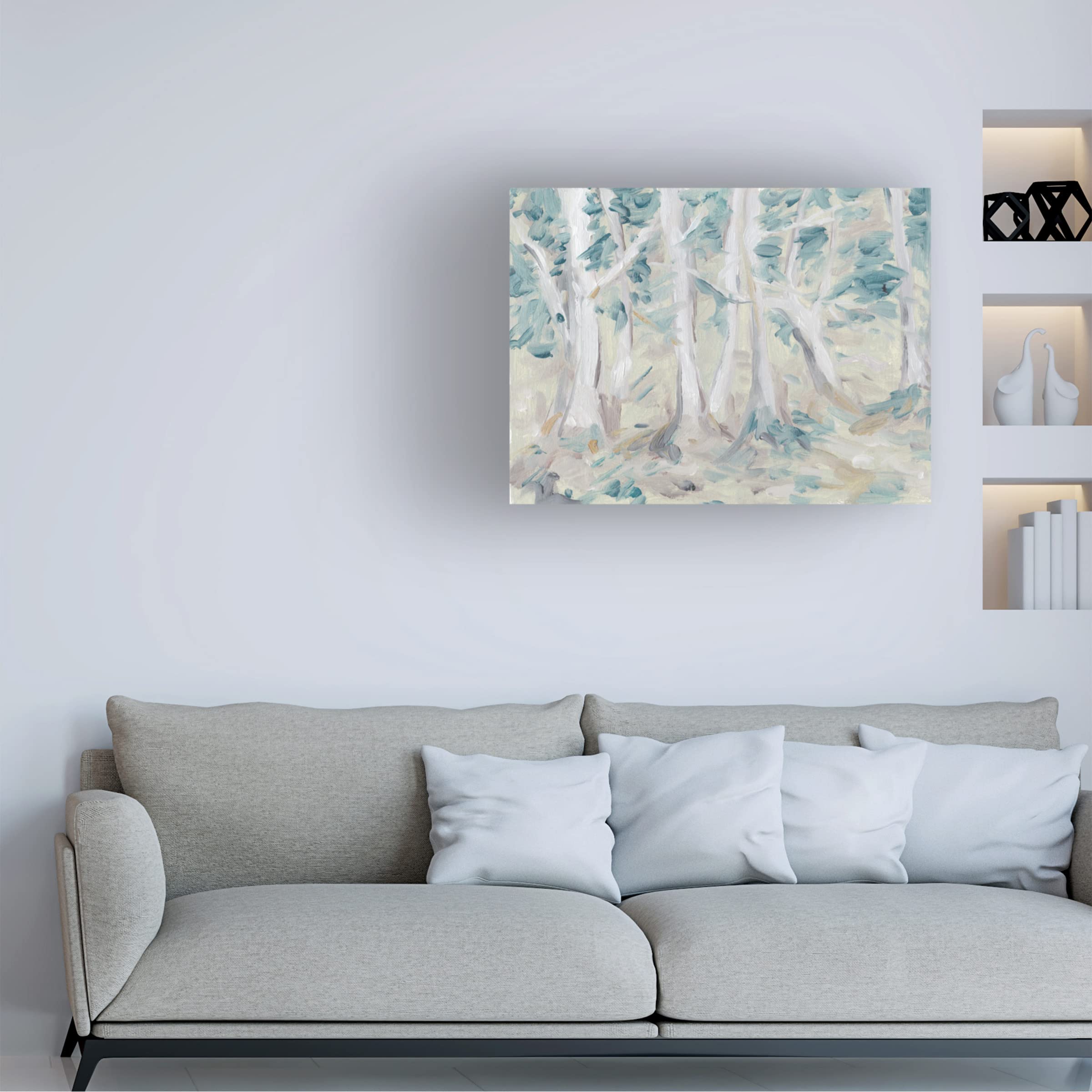 Trademark Fine Art 'Misty Autumn Forest I' Canvas Wall Art Print by Melissa Wang - Perfect for Living Room, Bedroom & Office Decor