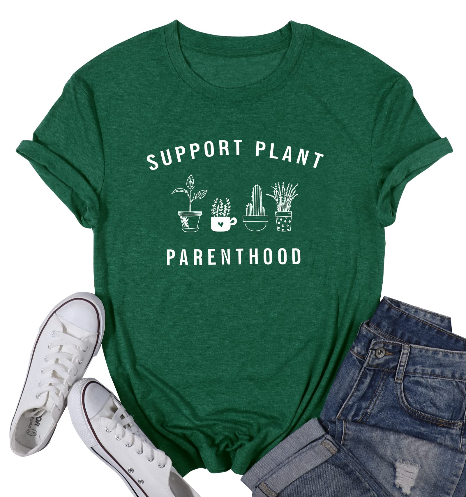 Women's Plant Lovers T-Shirt - Botanical Garden Tee for Indoor Plant Enthusiasts | Perfect Gardening Gift & Casual Wear for Nature Lovers
