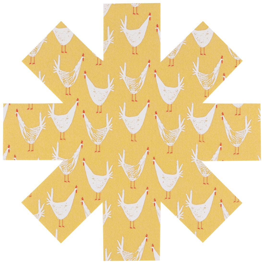 Now Designs Chicken Scratch Pan Protectors Set of 3 - Non-Slip Silicone Pot Holders for Kitchen, Stovetop & Oven Use - Heat Resistant & Durable for Cooking, Baking & Serving
