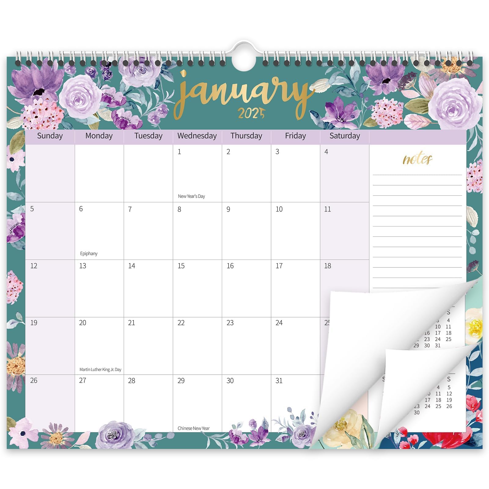 OuMuaMua 2025-2026 Wall Calendar - 18 Month Hanging Planner (January 2025 to June 2026) - 14