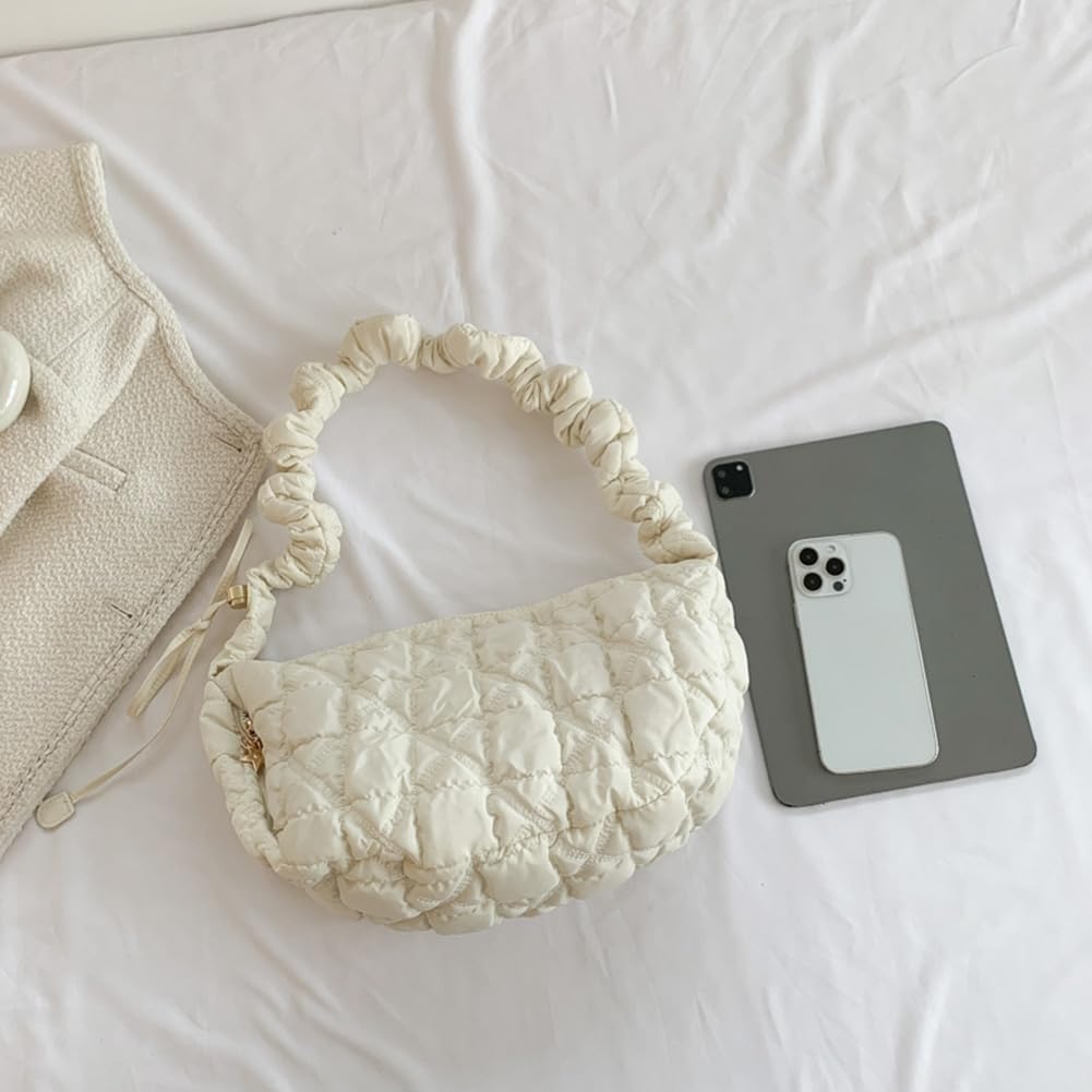 Stylish Cloud Quilted Shoulder Bag for Women - Designer Hobo Crossbody Purse & Casual Tote Handbag | Perfect for Work, Travel, and Everyday Use