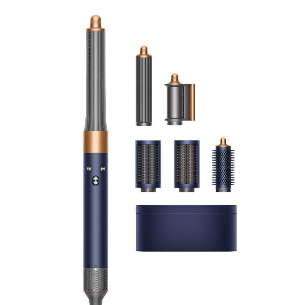 Dyson Airwrap Complete Styler Long Barrel - Prussian Blue & Rich Copper | Refurbished (Excellent Condition) | 1 Year Warranty | For Salon-Quality Hair Styling at Home