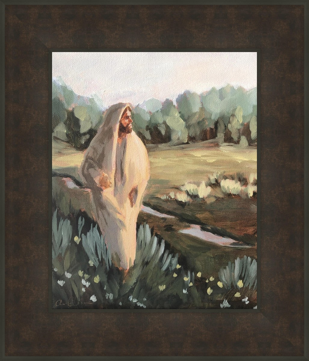 Be Thou Humble by Amber Whitworth - Inspirational Christian Wall Art for Home & Office Decor - Perfect for Living Room, Bedroom, or Gift
