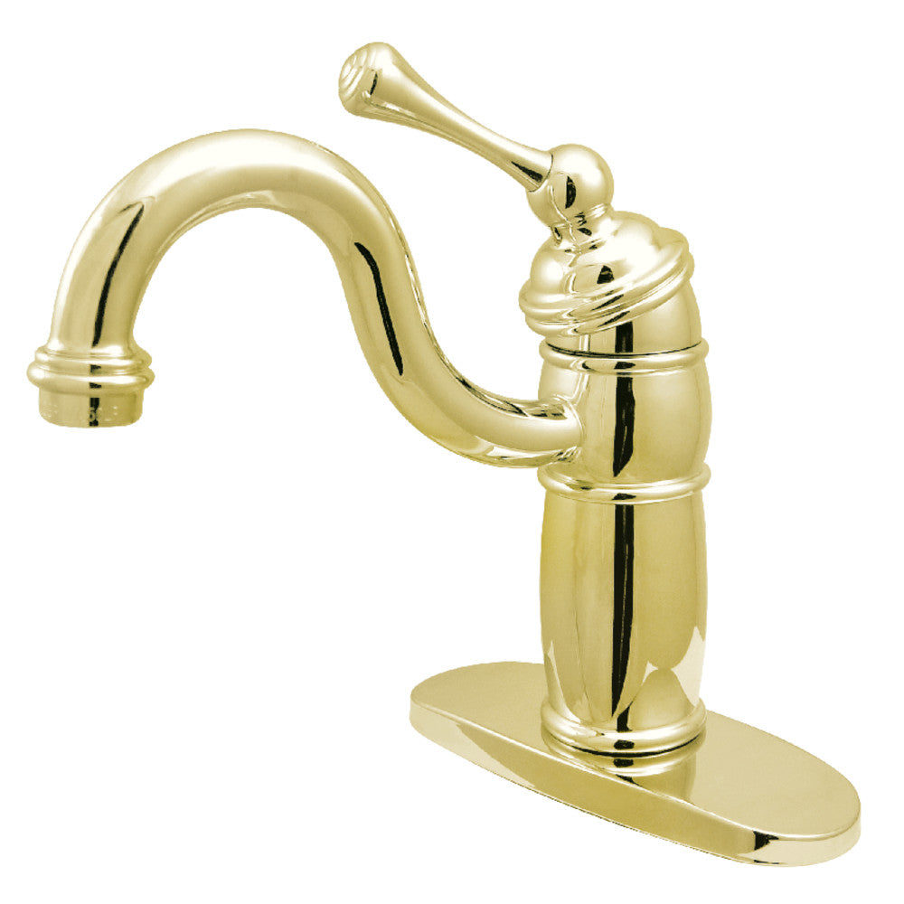Kingston Brass KB1480BL Vintage Single Handle Monoblock Bar Faucet - Classic Design for Kitchen, Wet Bar & Outdoor Use