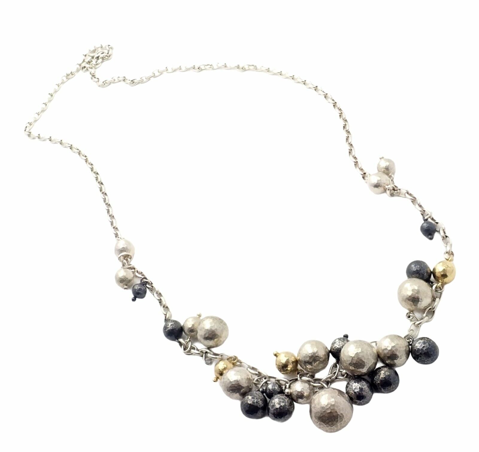 Authentic Gurhan 24K Yellow Gold Sterling Silver Long Caviar Bead Necklace - 31 Inch Luxury Jewelry for Women, Perfect for Weddings, Parties & Special Occasions