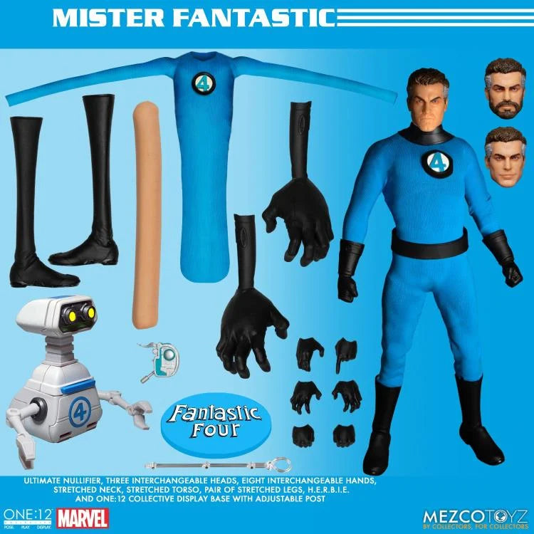 Fantastic Four One:12 Collective Deluxe Action Figure Set - Marvel Comics Superhero Team Collectible Steel Box Edition for Display & Gifts