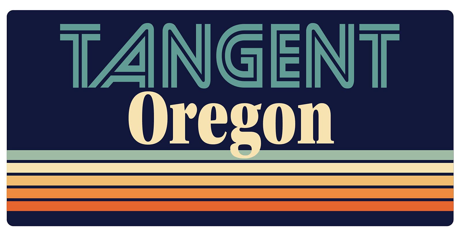Tangent Oregon 5 x 2.5-Inch Retro Fridge Magnet - Vintage Souvenir & Collectible for Refrigerator, Office, Home Decor & Travel Memories