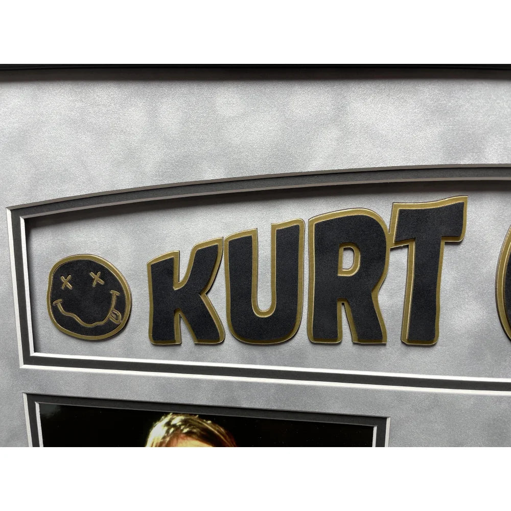 Kurt Cobain Personal Driver's Car Insurance ID Card Framed - Rare Nirvana Memorabilia - Perfect for Music Fans & Collectors