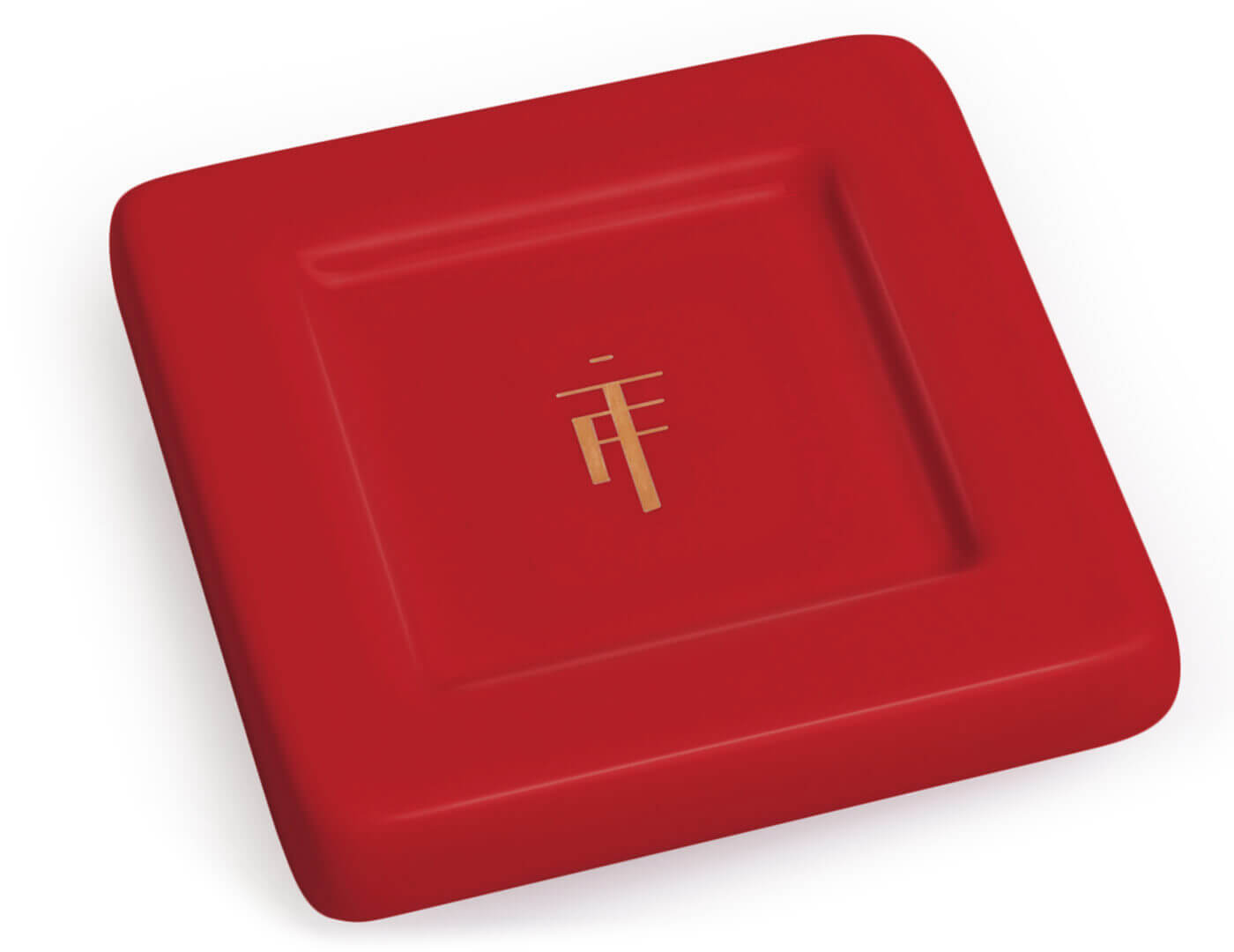 Premium Ruby Red Tea Trays Set of 2 - Elegant Tea Serving Tray for Afternoon Tea, Ceremonies & Home Decor