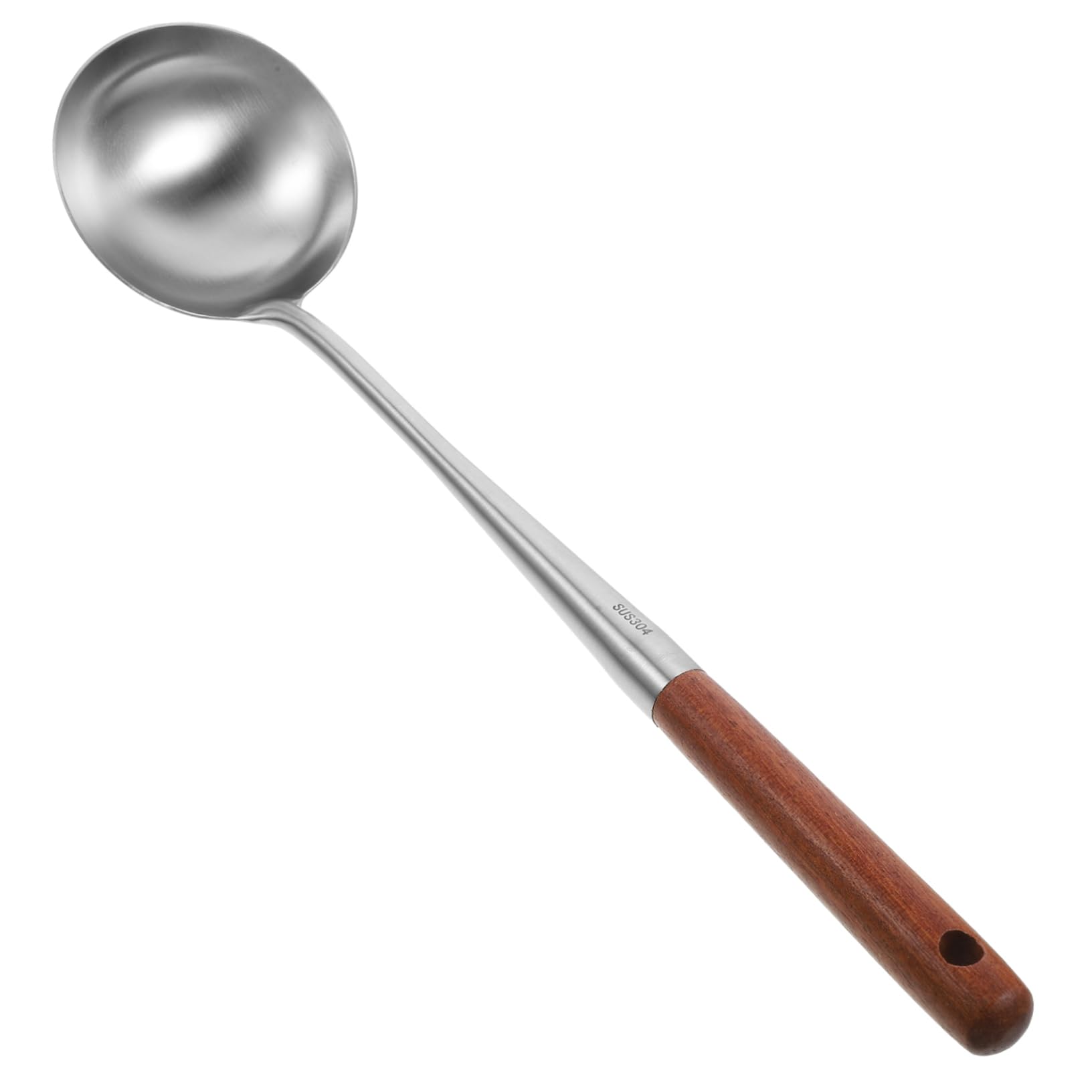 Ciieeo Stainless Steel Spoon Ladle - Durable Metal Cooking Utensil for Wok Stirring, Serving & Kitchen Use - Perfect for Asian Cuisine, Soup, Stir Fry & Home Cooking