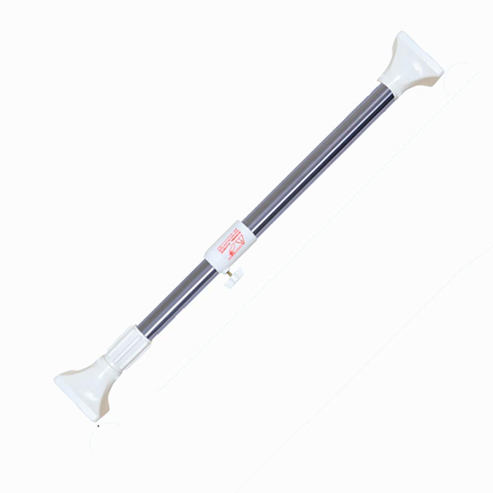 Adjustable Spring Tension Shower Curtain Rod 56-100 Inches (141-255cm) - Rustproof Telescoping Bathroom Rod for Shower, Bathtub & Closet - Gray - Perfect for Small Spaces, Rentals & Home Decor