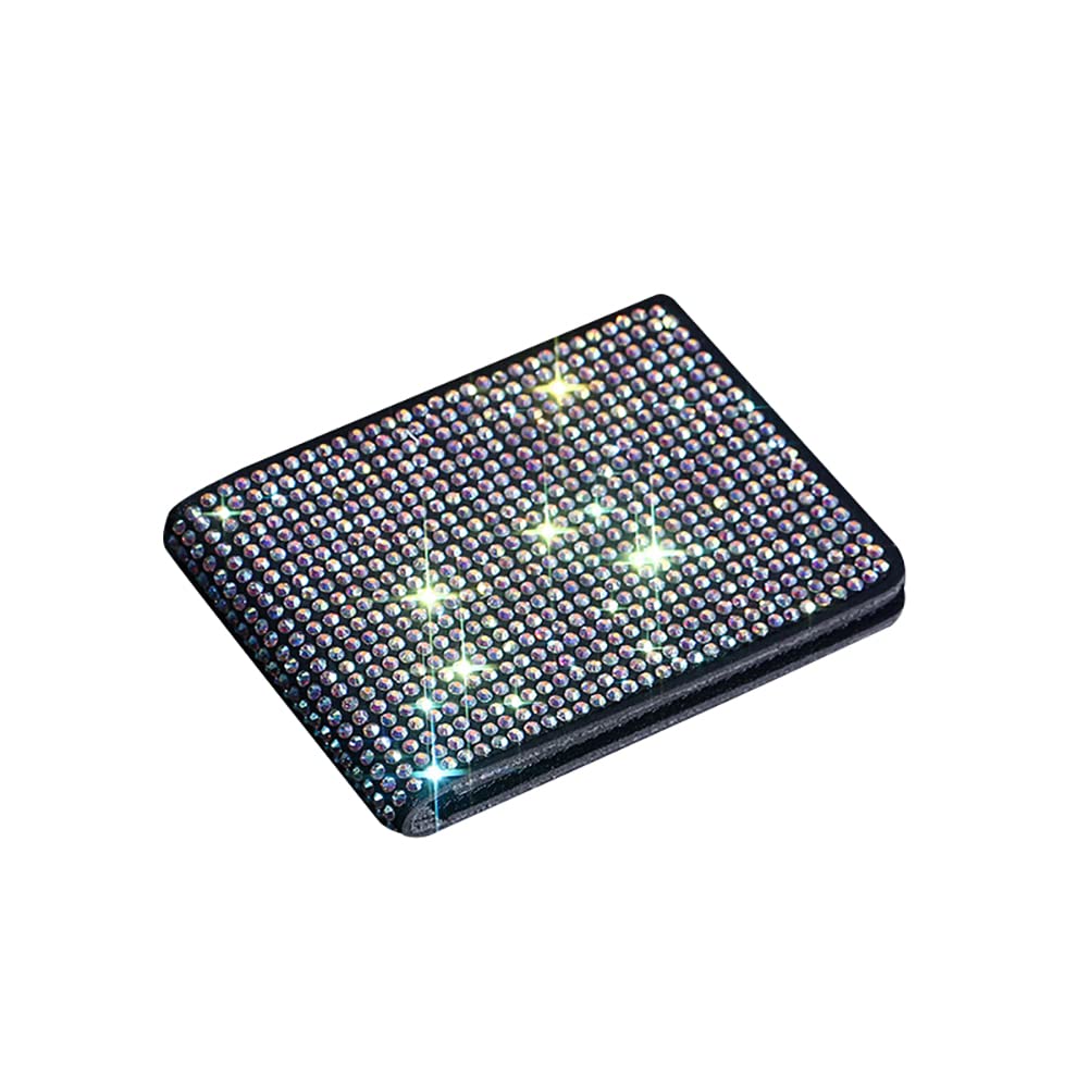 iKASUS Bling Car Registration & Insurance Holder Organizer - Rhinestone Leather Card Wallet for License, Travel Cards & Documents - Glove Box Organizer for Women & Girls (Multiple Colors) | Perfect for Road Trips, Commuting & Vehicle Organization