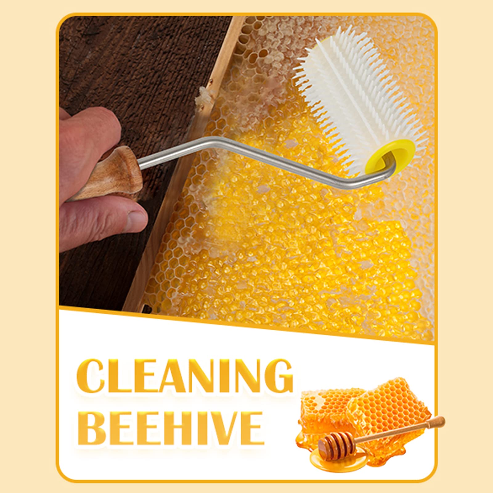 Stainless Steel Honey Extractor & Uncapping Needle Roller - Professional Beekeeping Tool Kit for Harvesting Honey (Perfect for Home Beekeepers & Commercial Apiaries)