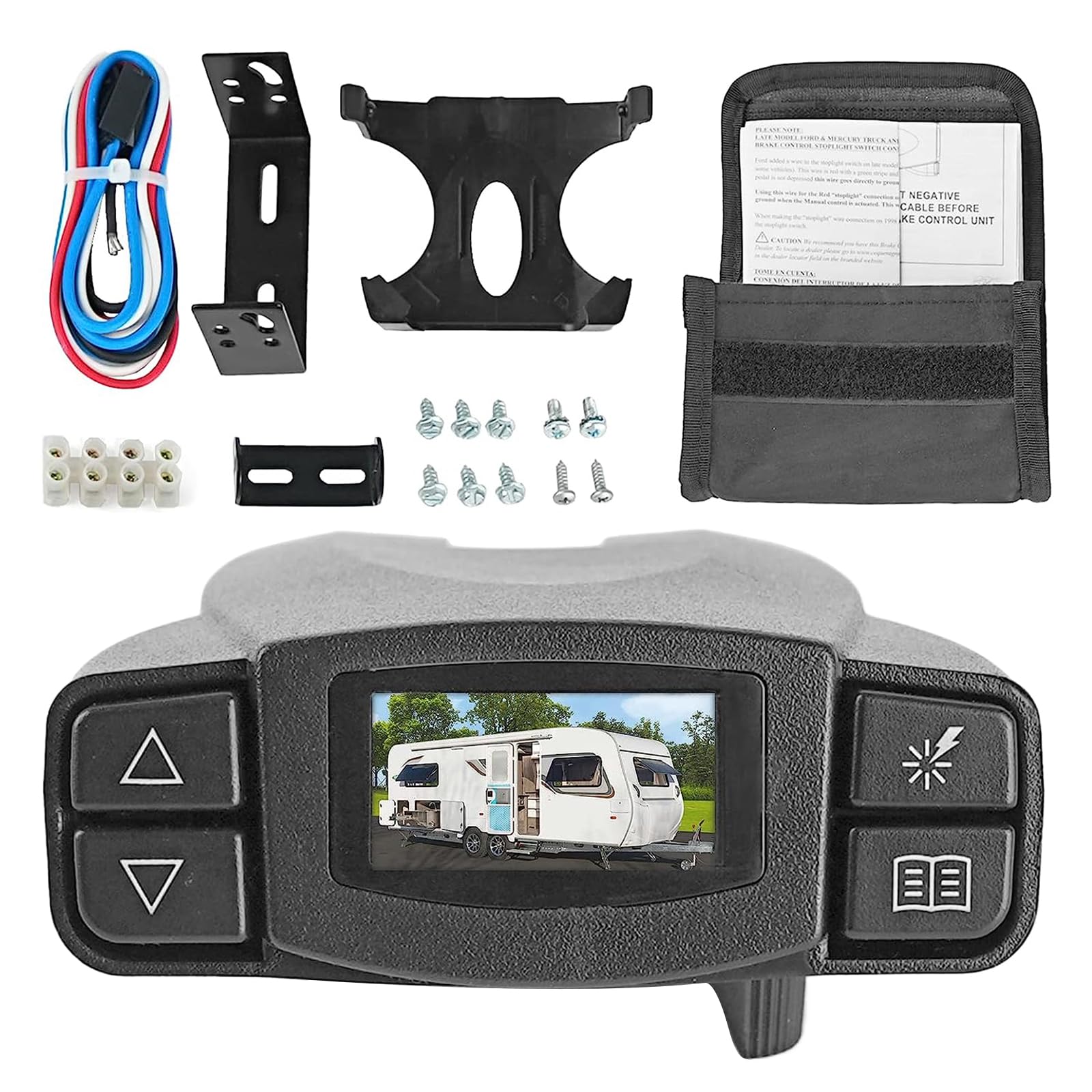 LIbgiubhy Proportional Trailer Brake Controller Module - Replacement Brake Control for Smooth Towing (Model 90195) | Perfect for RV, Boat & Utility Trailers