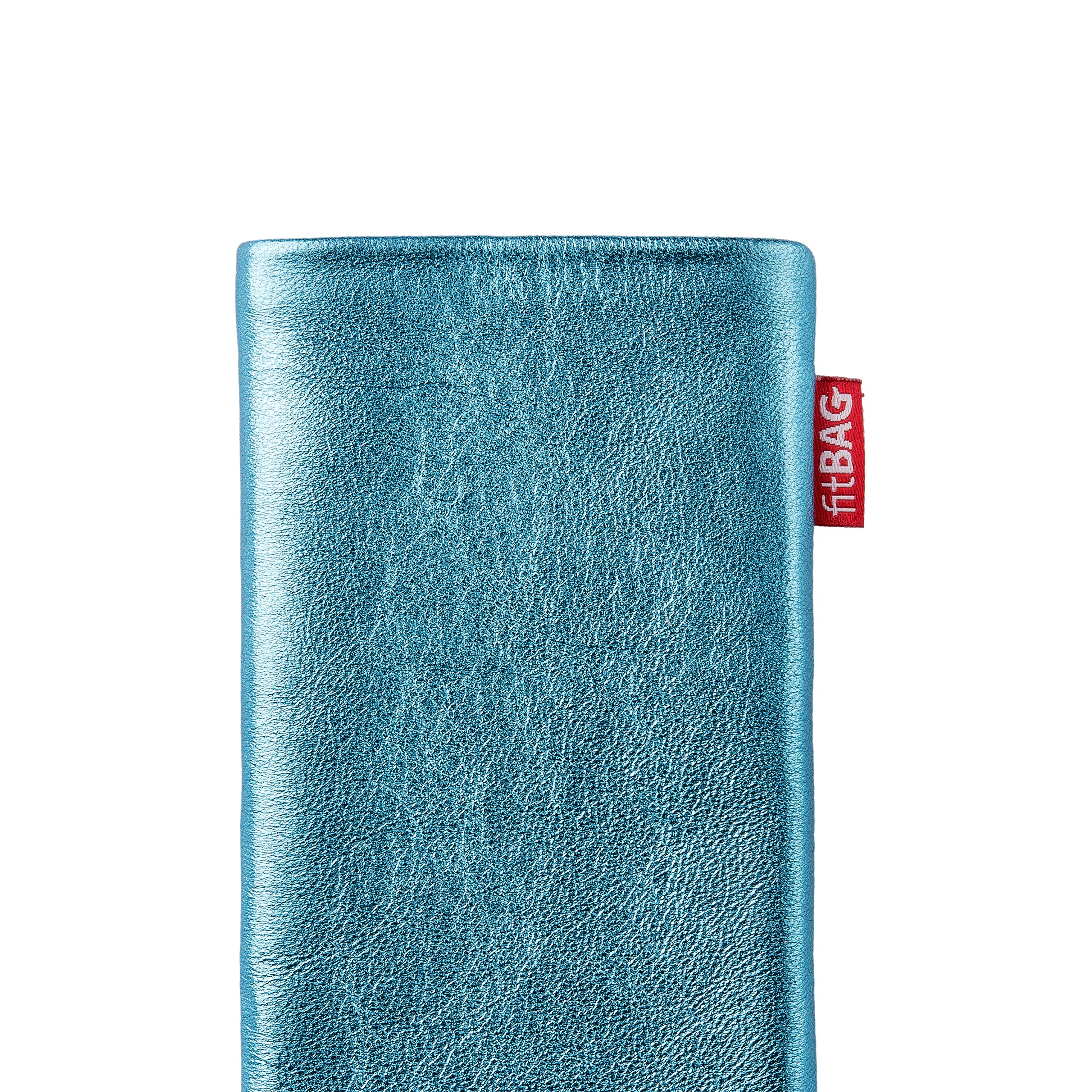 Premium Turquoise Custom-Fit Leather Case for Samsung Galaxy A41 | German-Made Nappa Leather Pouch with Microfiber Lining | Slim Protective Cover for Work, Travel & Everyday Use