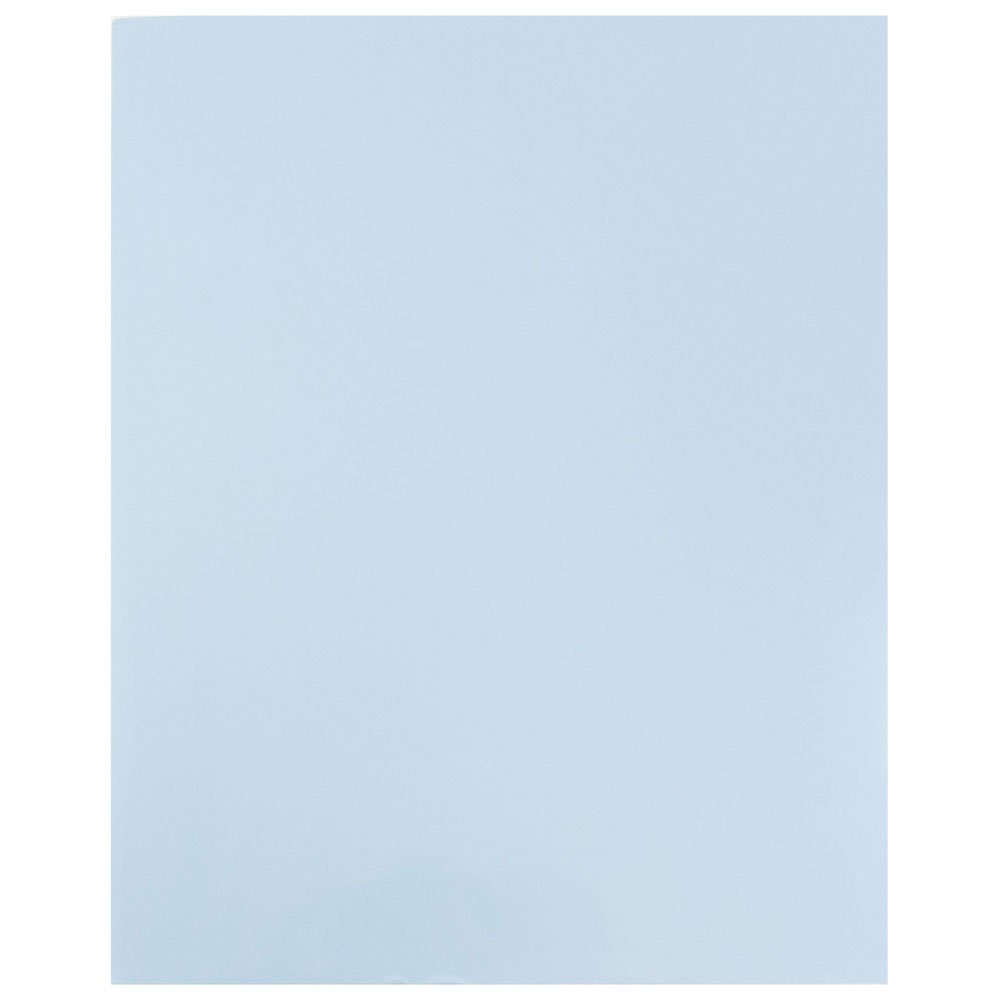 JAM PAPER Laminated Two Pocket Glossy School Folders - Letter Size 8.5x11 Inches - High Gloss Baby Blue - Bulk 50 Pack - Perfect for Classroom, Office & Home Organization
