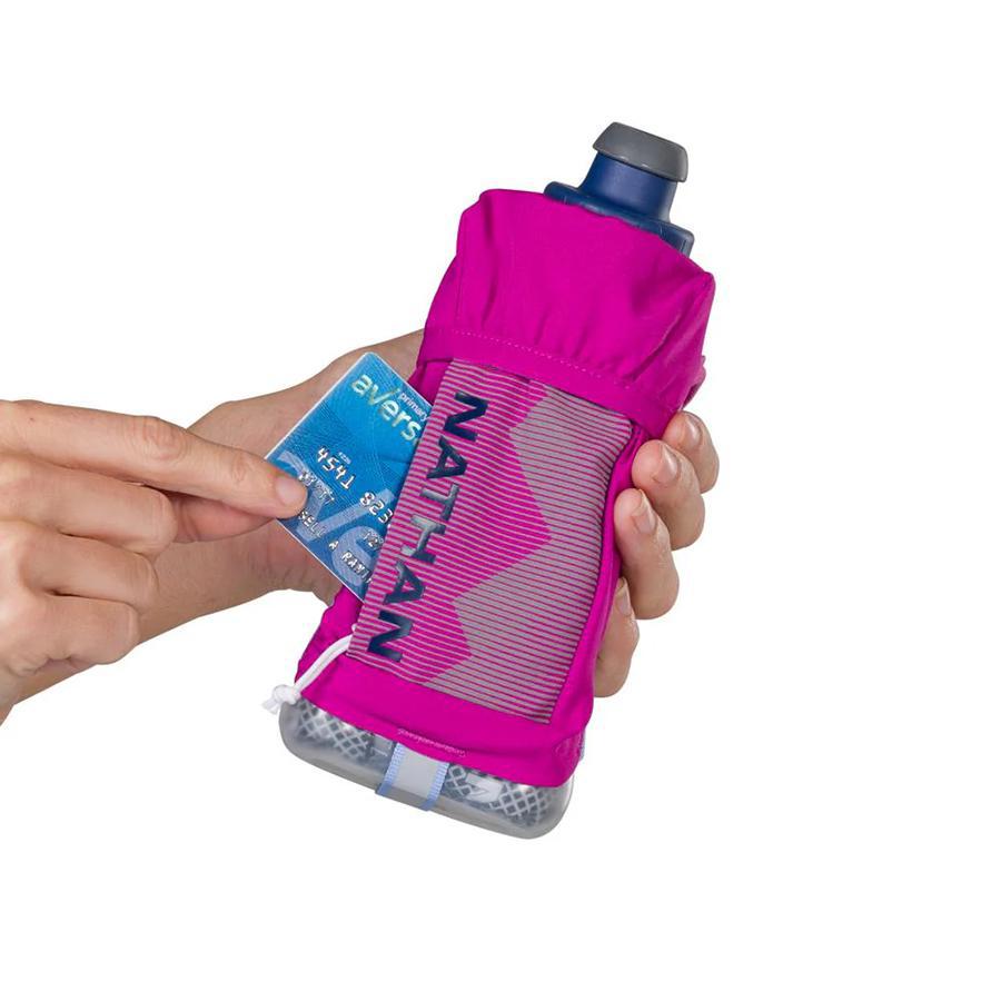 QuickSqueeze Plus 12oz Insulated Handheld Water Bottle - Leak Proof & BPA Free for Gym, Hiking & Outdoor Activities