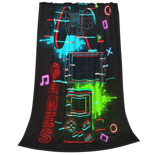 Soft Microfiber Gaming Throw Blanket for Teens - 80