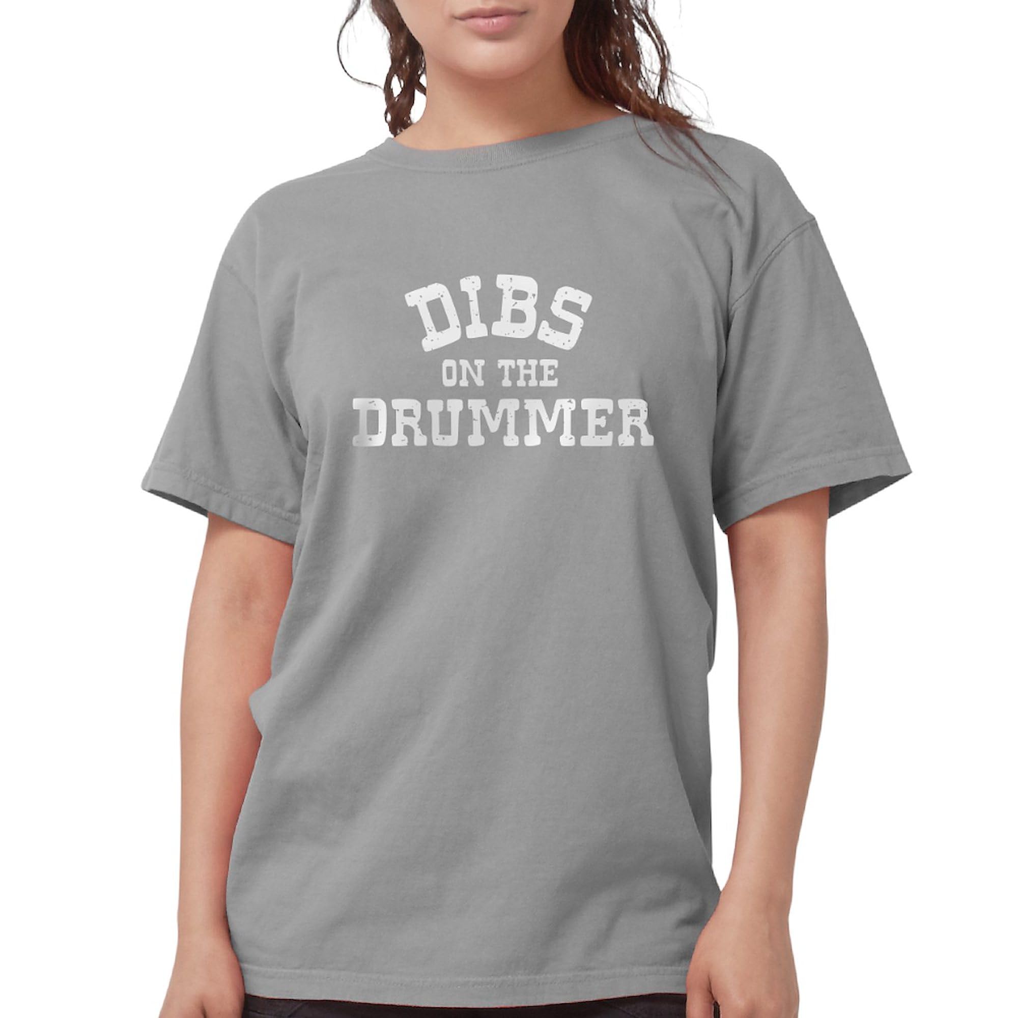 Dibs On The Drummer Women's T-Shirt - Soft Comfort Colors Tee for Female Musicians & Band Fans | Perfect for Concerts, Rehearsals & Music Lovers